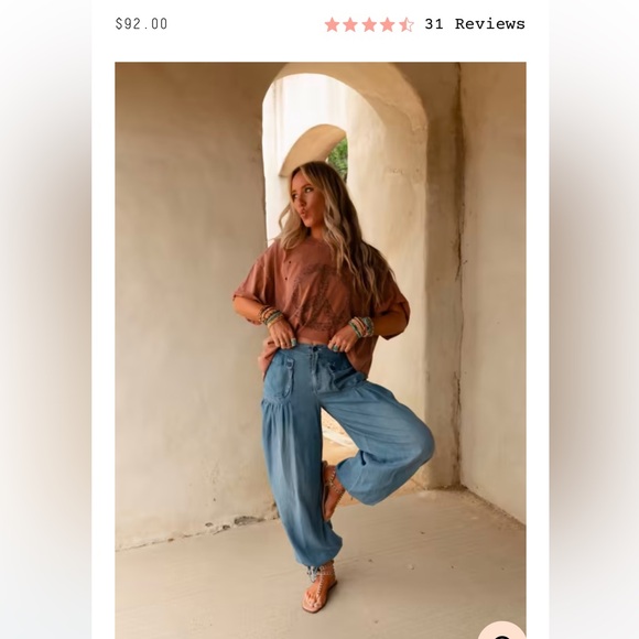 Three Bird Nest EAST BAY LOOSE FIT CARGO JEANS - Picture 3 of 6